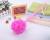 Qingzhi Brand Small Size Plastic Long Handle Mesh Sponge Ball Bath Brush Small Size Bath Brush Wash Cloth