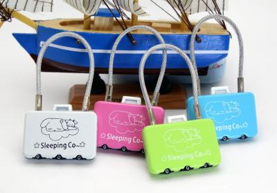  Cute Mini Craft Cable Combination Lock  Suitcase Lock 