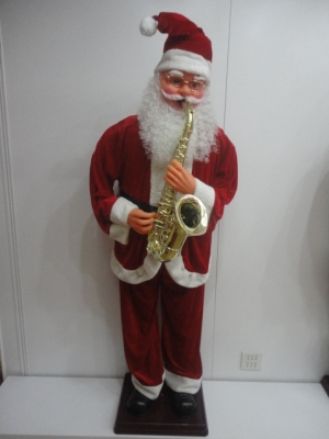 91231.8 m red Santa Sax will throw a Hat Christmas gift arrangement