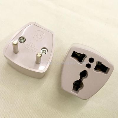 Two round pin small European plug Germany Korea Thailand oubiao feet travel converter