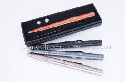 B007-2 Outdoor Multi-Functional Tungsten Steel Self-Defense Pen with Light and High Brightness Led Tactical Pen