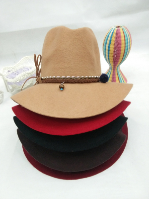 Autumn winter woolen hat full cashmere men and women of the men and women of the hat manufacturers direct sales.