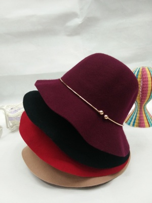 All-wool woolen hat fashion hat, Korean version of qiu dong's warm fisherman hat factory direct sale.