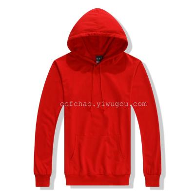 Thin section a solid color jacket with hood front pocket sweater men lovers