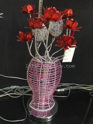 Manufacturers selling pieces of aluminum wire round flower vase lamp room aluminium lamp
