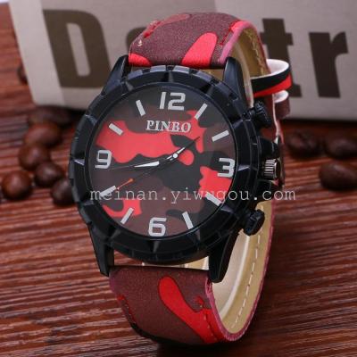 The most popular fashion camouflage sport watch Boys dial table student