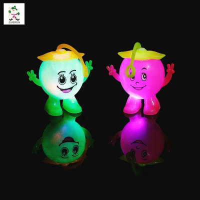 Manufacturers selling Apple whistle massage ball vent ball children luminous toy stall selling wholesale