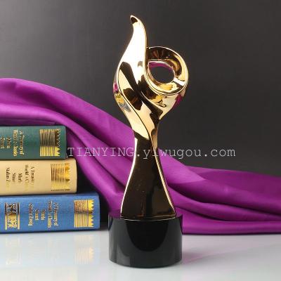 Gold trophy custom 66 gold trophy engraving business send Dashun Artificial Crafts Gifts