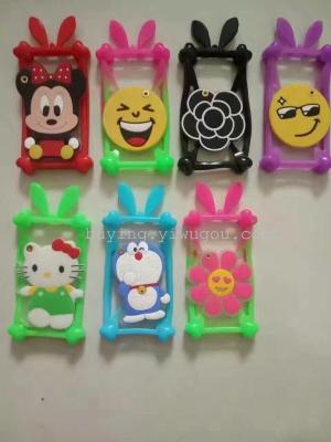 New creative cartoon universal mobile phone with a small mirror cartoon mobile phone shell