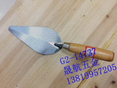 Wooden handle Bricklaying knife with wooden handle small peach ash pond wood handle trowels Potter for hand tools