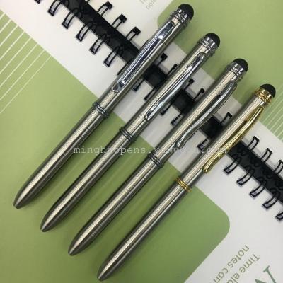 The new double metal steel ball pen pen refill capacitance pen