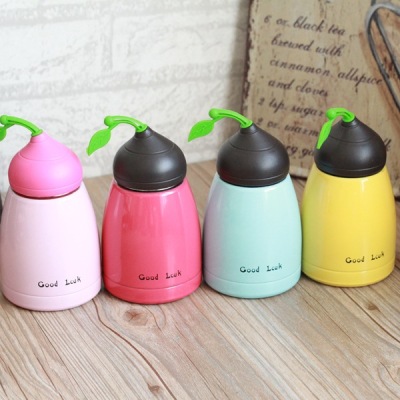 Children's Thermos Mug Female Pink Stainless Steel Student Vacuum Portable Kettle Cute Cartoon Water Cup