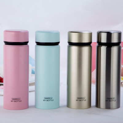 Stainless steel vacuum thermos cup cup advertising gift cup cup do custom logo printing water bottle