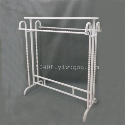 The clothes rack floor type double rod hanger hanger frame Nakajima clothing store