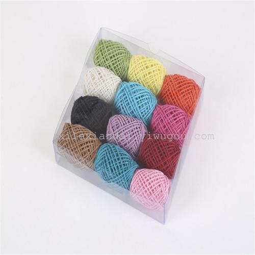 10 m rugby-shaped double-strand paper rope diy handmade material package tie rope