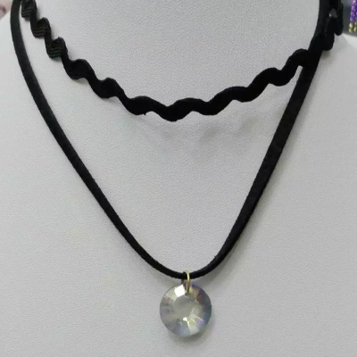 South Korea two bands of crystal necklace false fresh female