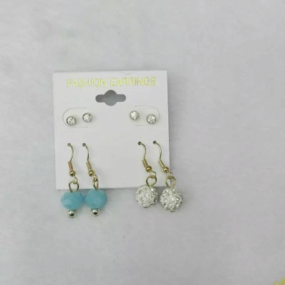 Japan and South Korea two pair of earrings all-match female college wind