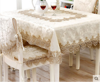 European table cloth fabric Lianyi table cloth lace tablecloth table runner cover set