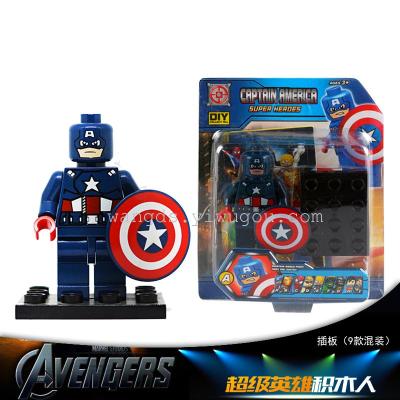 Captain America SH049439 Hawkeye 9 super hero series Lego man inserted in.