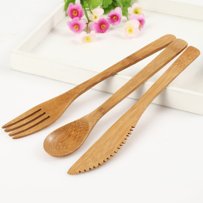 High quality knife and fork spoon purulent bamboo western food knife and fork exquisite craft western food tableware High quality knife and fork hot style