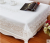 Fabric table cloth mat European white embroidered tablecloth table round edge furniture sets lace table cloth
