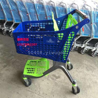 The new plastic shopping cart supermarket tally car truck