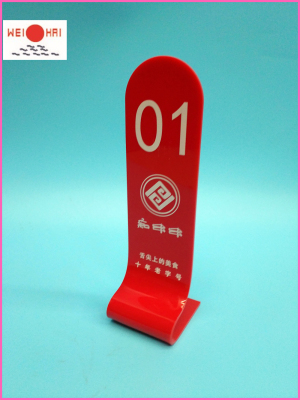 Yiwu manufacturers selling custom red acrylic hotel number