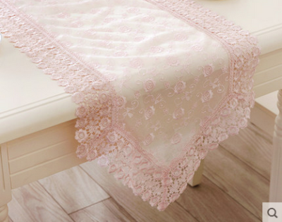 The new lace tablecloth embroidery lace tablecloth table runner pastoral bouchat release modern minimalist style