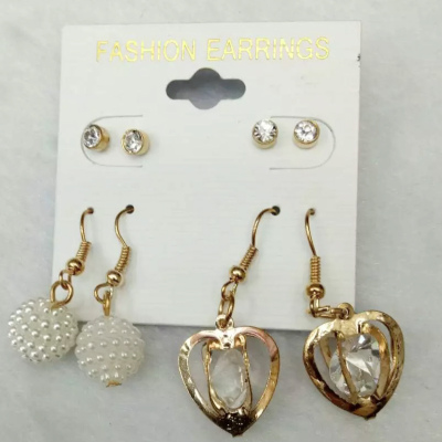 South Korea Earrings Pierced Earrings all-match heart-shaped female