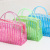 Qingzhi Japanese and Korean Fashion Vertical Stripe Wash Bag Direct Sales