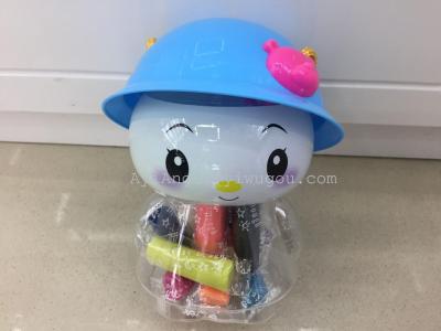 New head doll DIY creative environmental protection non-toxic 3D color clay plasticine