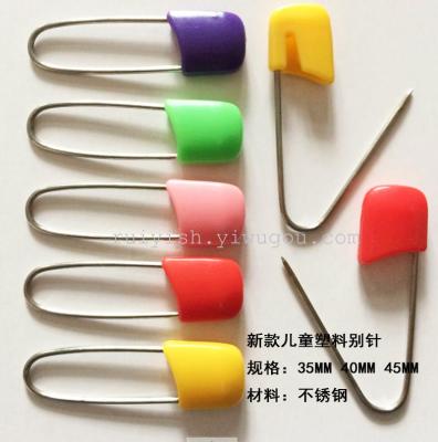 New Candy Color Stainless Steel Pin Child Pin Plastic Pin Face Toe Cap Pin Quality Assurance