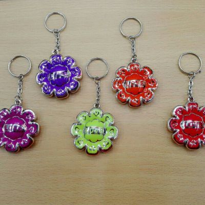 Colorful Flower-Shaped Keychain