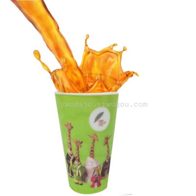 Manufacturer of high quality plastic Creative Cup portable suction cup 3D cartoon cup