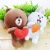 Korean Line Brown Bear and Cony Rabbit Doll Pillow Plush Toy Doll Bear