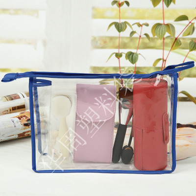 Manufacturer direct-sale price affordable PVC sewing triangle bag cosmetic bag jewelry bag commodity bag