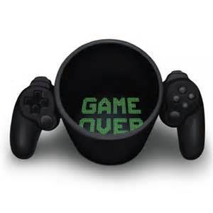 Game over Gamepad Ceramic Coffee Cup Creative Game Machine Ceramic Cup