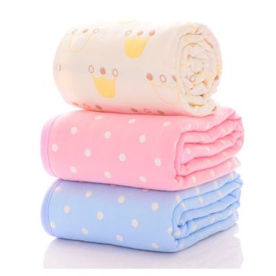 6 layers gauze baby child was towel cotton jacquard towel cover was cartoon 1.1 * 1.1 m