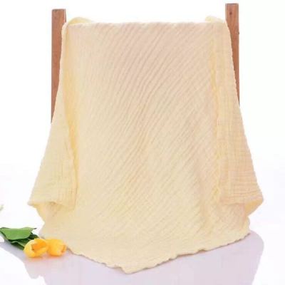 6 six layers of gauze folds plain bubble bath towel baby baby bath towel
