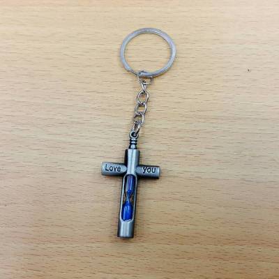 Cross Hourglass Keychain Fashion Keychain Pendant