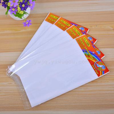 Factory Wholesale Double-Layer OPP Protractor Plastic Bag Self-Adhesive Bag Transparent Plastic Packaging Bag Customized