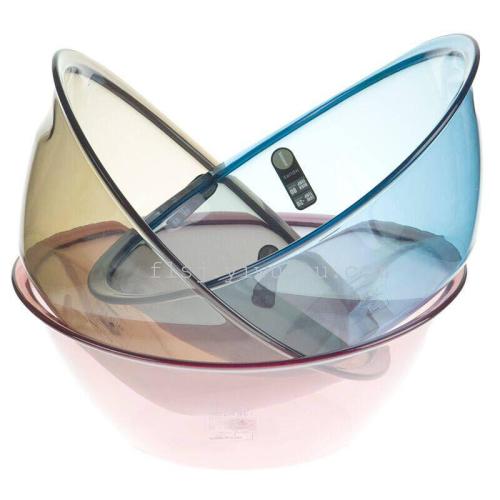 european ingot thickened wash basin high transparent washbasin plastic kitchen basin jx-319