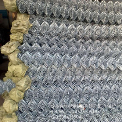 Diamond net, chiain link fence, wire mesh, galvanized chain link fence