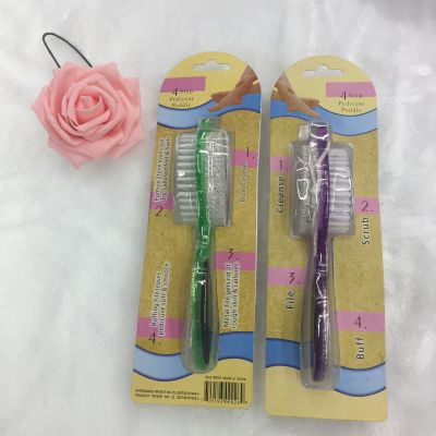 Four foot contusion and peeling corns and calluses utility four in one grinding foot washing brush