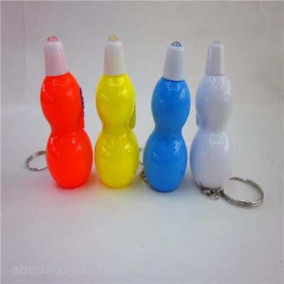 Small gift activities presented white lantern gourd key chain lamp factory direct sales