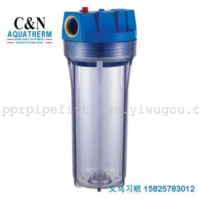 Water Purifier accessories ten inch transparent filter bottle water purifier 