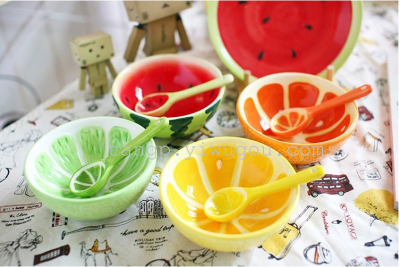 Jingdezhen ceramic fruit tableware three sets of tableware set of children's direct sales