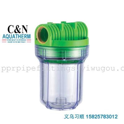 Manufacturer direct water processor 5 inch transparent filter bottle