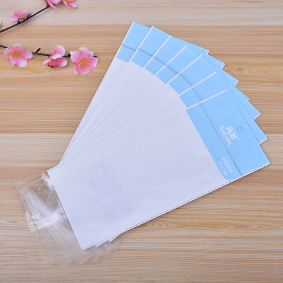 Factory Wholesale Double-Layer OPP + Pearlescent Film Stationery Ruler Packaging Bag Transparent Plastic Bag