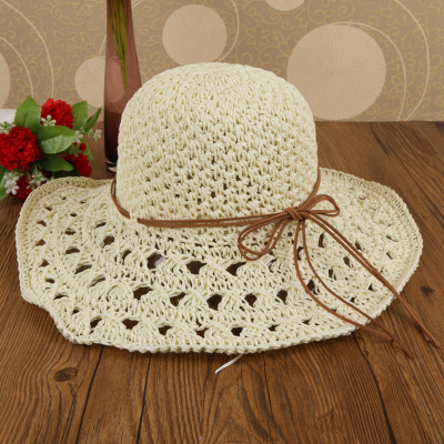Sunhat women can fold sun hat along the big edge of the curler hats block beach hats